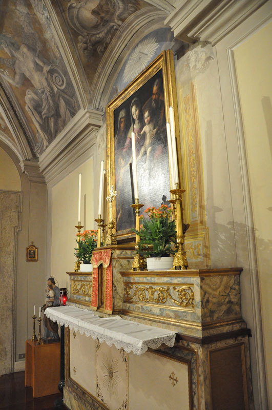 Scorcio dell'altare